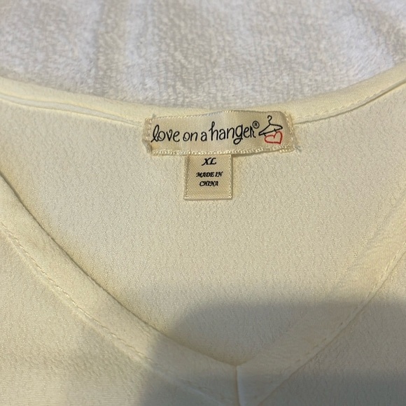 Love on a Hanger Floral Embroidered Cream Top - Picture 4 of 9